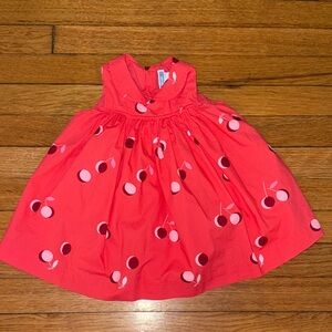 Jacadi Red Cherry Dress - 12M